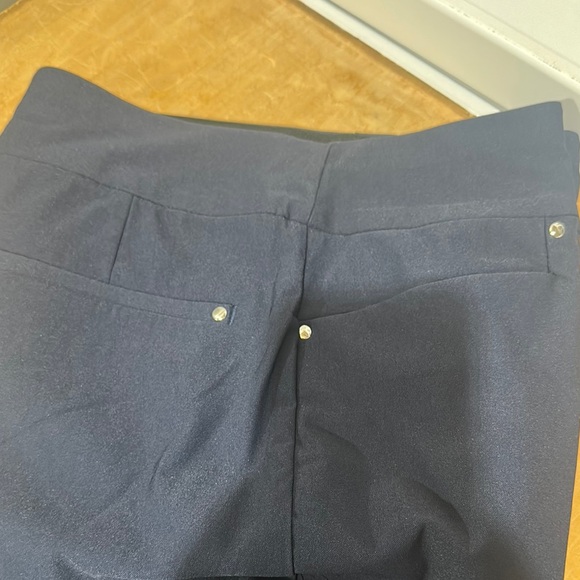 Women's Navy Golf Pants - Picture 4 of 6